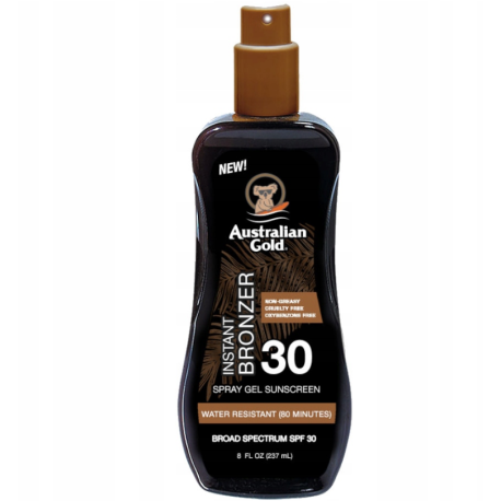 AUSTRALIAN GOLD INSTANT BRONZER SPR/OPAL 237ML SPF30