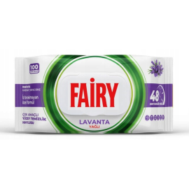 FAIRY CHUSTECZKI NAWILŻANE 100SZTUK LAWENDA