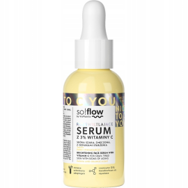 SO! FLOW SERUM DO TWARZY 30ML ROZŚWIETLAJĄCE 3% WITAMINA C KRÓTKA DATA PAŹDZIERNIK