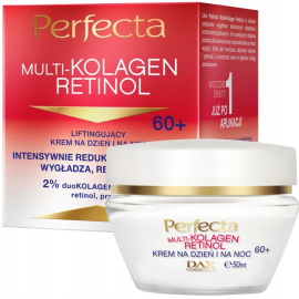PERFECTA MULTI-KOLAGEN RETINOL LIFTINGUJĄCY KREM DO TWARZY 60+ 50ML KRÓTKA DATA WRZESIEŃ