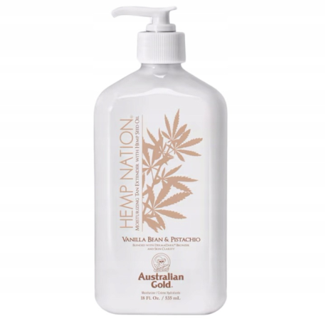 AUSTRALIAN GOLD HEMP NATION BAL/C 535ML VANILLA BEAN & PISTACHIO