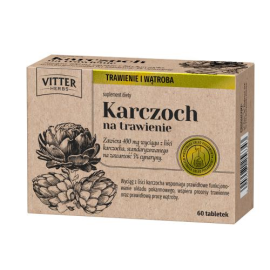 VITTER HERBS KARCZOCH NA TRAWIENIE 60SZTUK TABLETEK