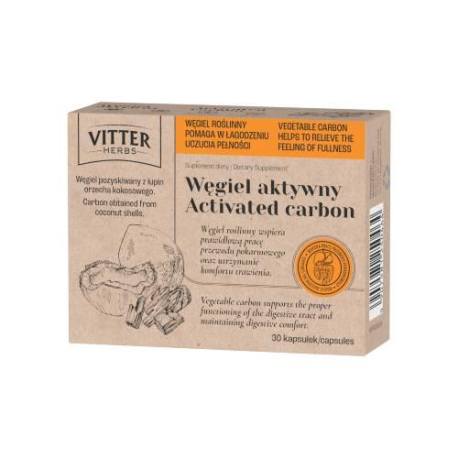 VITTER HERBS WĘGIEL AKTYWNY 30 KAPSUŁEK