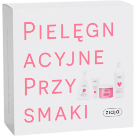 ZIAJA ZESTAW PREZENTOWY KOSMETYCZNY MARSHMALLOW ŻEL POD PRYSZNIC+PEELING+PIANKA DO MYCIA CIAŁA+KREM DO RĄK