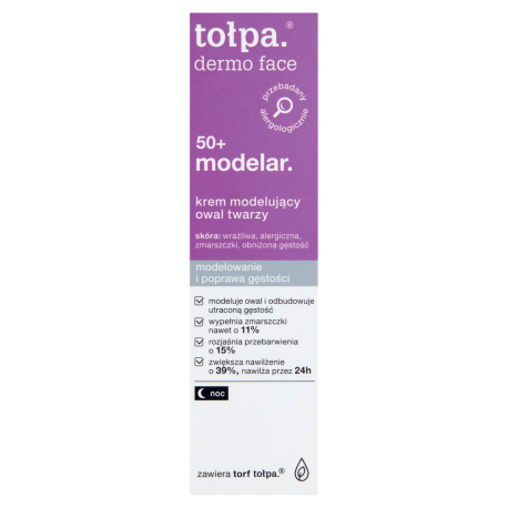 TOŁPADERMO FACE MODELAR 50+ KREM MOD.OWAL. NOC 40ML
